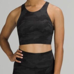 Lululemon Wunder Train Long Line Bra Size 6 Heritage Camo